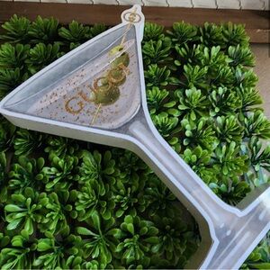 Designer Wood Decor Luxury Realistic Size  “Gucci” Martini Art 🍸